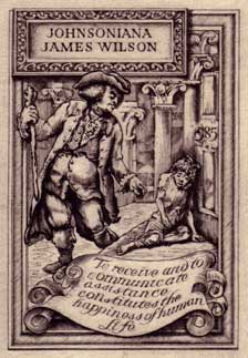 James Wilson's bookplate